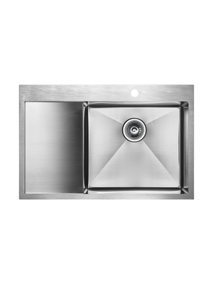 Мойка из нержавейки Paulmark Kroner 78F PM217851-BSR 78 х 51 см сталь чаша справа