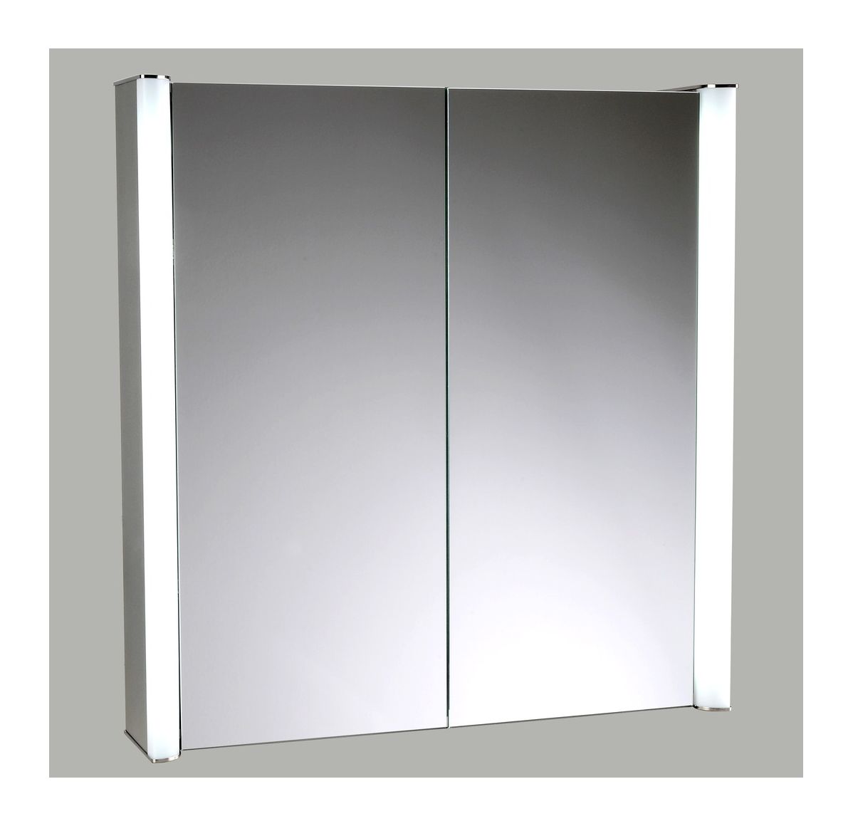 шкаф зеркало 55 см в ванную комнату с подсветкой