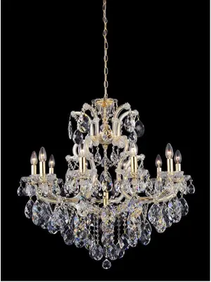 Подвесная люстра Crystal Lux Isabel SP11 Gold/Transparent