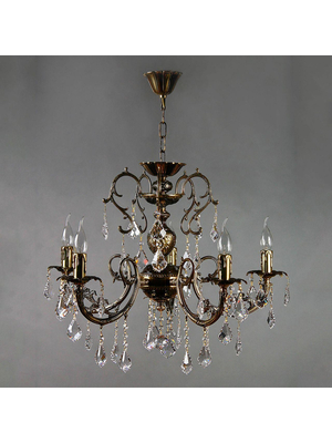 Подвесная люстра Ambiente Alicante 8888/5 PB Leaf Crystal