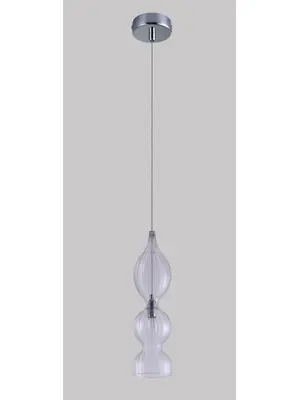 Подвесной светильник Crystal Lux Iris SP1 B Transparent