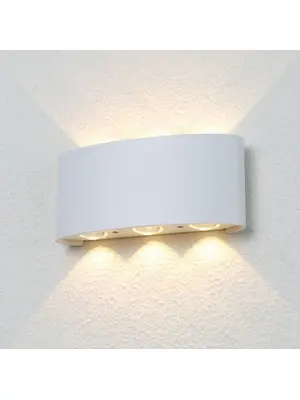 Уличный настенный светодиодный светильник Crystal Lux CLT 023W3 WH