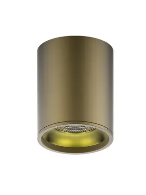 HD001 LED светильник накладной HD001 12W (кофе золото) 3000K 79x100,900лм, 1/30