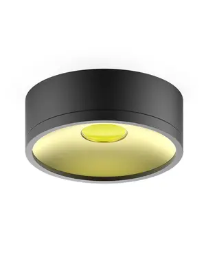 HD027 LED светильник накладной  HD027 17W (черный/золото) 3000K 140х50,1100лм, 1/30