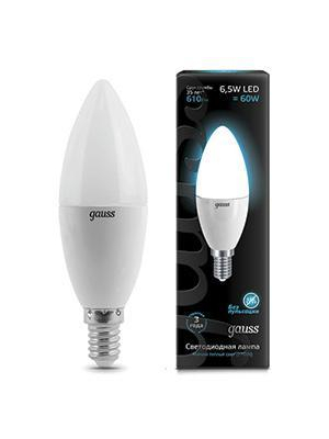 Лампа светодиодная E14 6.5W 4100К матовая 103101207