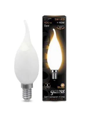 Лампа светодиодная филаментная E14 5W 2700К матовая 104201105