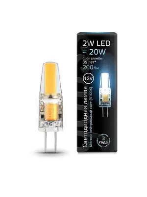 Лампа cветодиодная G4 2W 4100K прозрачная 207707202