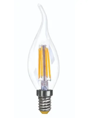 Лампа светодиодная диммируемая E14 6W 2800K прозрачная VG10-CW35E14warm6W-FD 7080