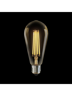 Лампа светодиодная филаментная E27 6W 2800К золотая VG10-ST64Gwarm6W 5526
