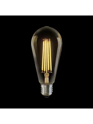 Лампа светодиодная филаментная E27 6W 2800К золотая VG10-ST64Gwarm6W 5526