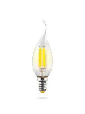 Лампа светодиодная E14 6W 2800К прозрачная VG10-CW1E14warm6W-F 7017