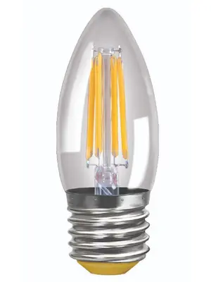 Лампа светодиодная E27 6W 2800K прозрачная VG10-C1E27warm6W-F 7046