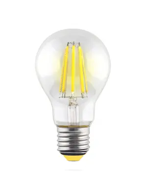 Лампа светодиодная филаментная E27 15W 4000К прозрачная VG10-A1E27cold15W-F 7103