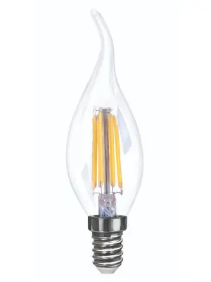 Лампа светодиодная диммируемая E14 6W 4000K прозрачная VG10-CW35E14cold6W-FD 7081