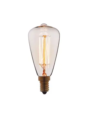 Лампа накаливания E14 40W прозрачная 4840-F