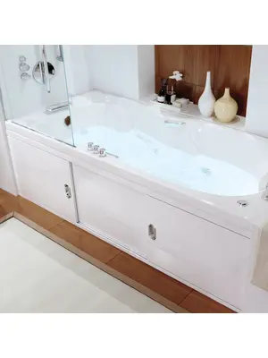 Экран под ванну Alavann Still 150 см раздвижной МДФ белый