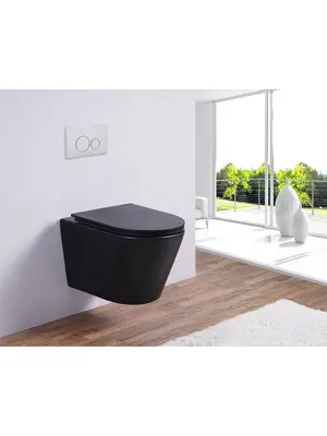 Унитаз подвесной Esbano Clavel черный матовый