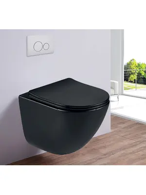 Унитаз подвесной Esbano Lotus черный матовый