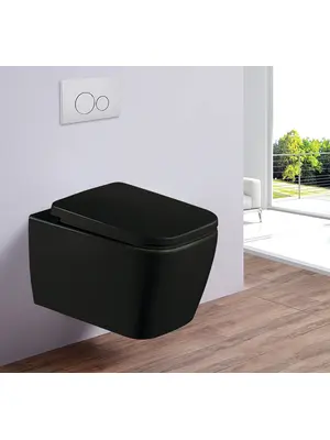 Унитаз подвесной Esbano Tiron-C черный матовый