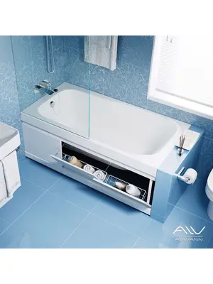 Экран под ванну Alavann Soft откидной 180 см МДФ белый