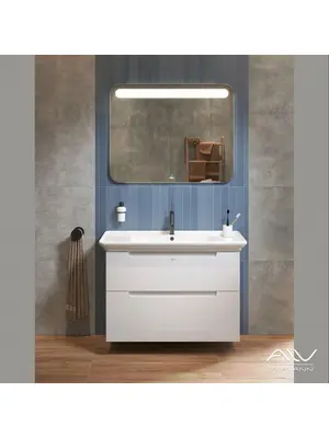 Гарнитур для ванной Alavann Berta 105 см белый