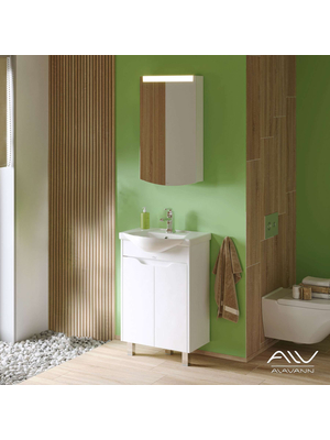 Гарнитур для ванной Alavann Crystal 55 см белый