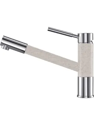 Смеситель для кухни с выдвижной лейкой Gerhans K14086H песочный гранит