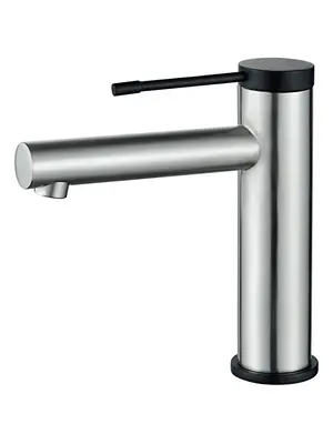 Смеситель для раковины Ledeme H47 L1047A суперсталь/черный