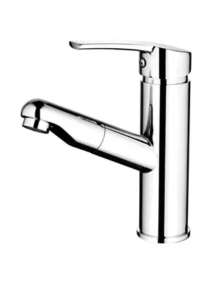 Смеситель для раковины Ledeme H55 L1055-18 с выдвижным изливом хром