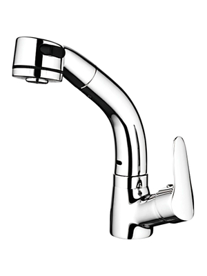 Смеситель для кухни с выдвижной лейкой Ledeme H55 L1055-21 хром