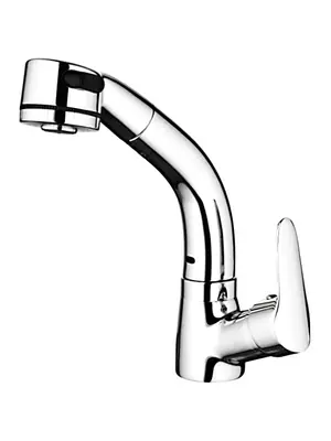 Смеситель для кухни с выдвижной лейкой Ledeme H55 L1055-21 хром