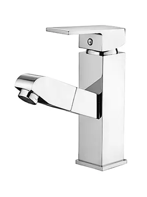 Смеситель для раковины Ledeme H55 L1055-20 с выдвижным изливом хром