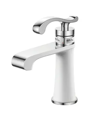 Смеситель для раковины Gerhans K26W K11026W белый/хром