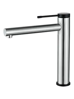 Смеситель для раковины Ledeme H47 L1147A суперсталь/черный