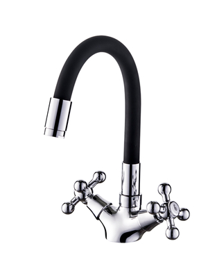 Смеситель для кухни с гибким изливом Ledeme L1319-2 хром