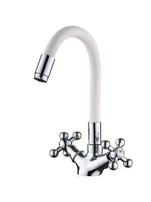 Смеситель для кухни с гибким изливом Ledeme L1319-3 хром