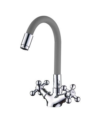 Смеситель для кухни с гибким изливом Ledeme L1319-9 хром