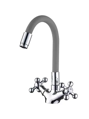 Смеситель для кухни с гибким изливом Ledeme L1319-9 хром