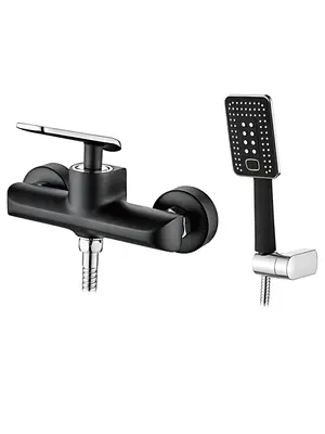 Смеситель для душа Ledeme H74B L2074B черный/хром