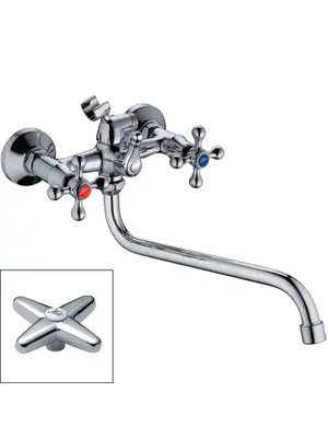 Смеситель для ванны Ledeme H20 L2120 хром