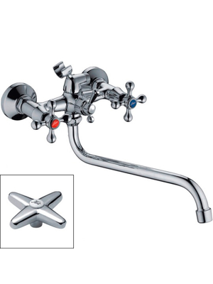 Смеситель для ванны Ledeme H20 L2220 хром