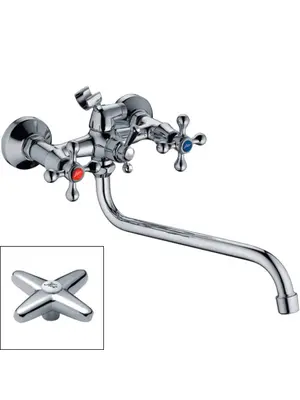 Смеситель для ванны Ledeme H20 L2220 хром