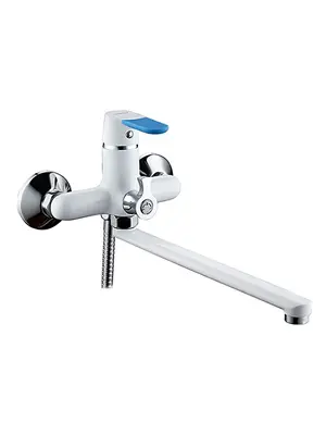 Смеситель для ванны Ledeme H53W L2253W белый/хром