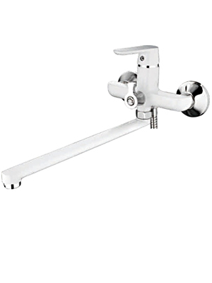 Смеситель для ванны Ledeme H77W L2277W белый/хром