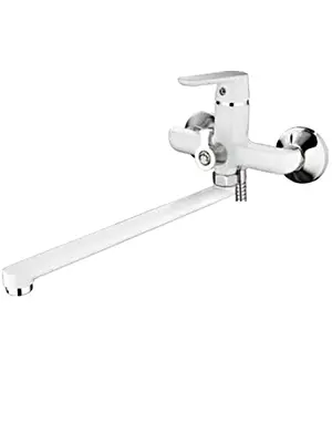 Смеситель для ванны Ledeme H77W L2277W белый/хром