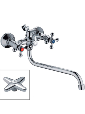 Смеситель для ванны Ledeme H20 L2320 хром