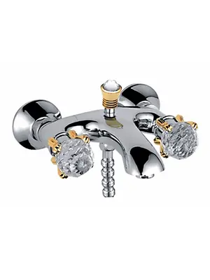 Смеситель для ванны Ledeme H88 L3088 хром/золото