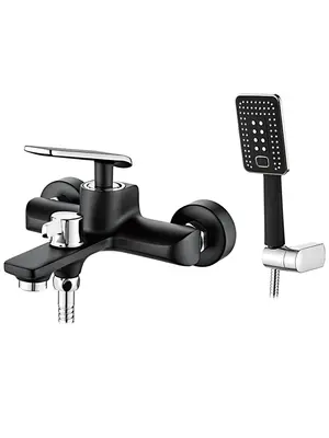 Смеситель для ванны Ledeme H74B L3274B черный/хром