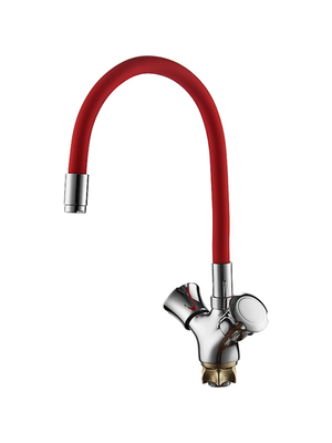 Смеситель для кухни с гибким изливом Ledeme L4022-1 хром