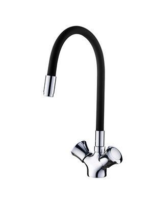 Смеситель для кухни с гибким изливом Ledeme L4022-2 хром